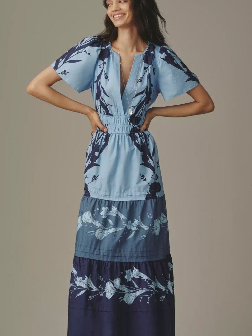 The Somerset Maxi Dress - Soft Blue - Size L - NWT - Picture 5 of 7
